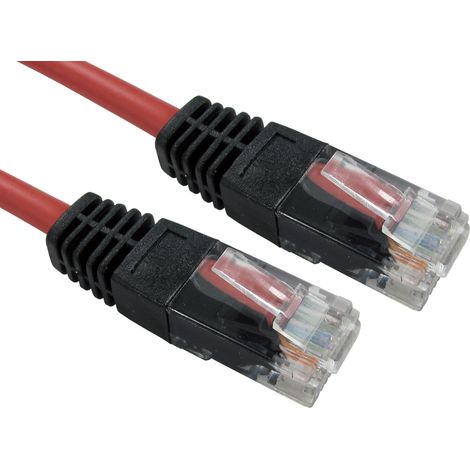 Câble Ethernet catégorie 5e UTP RS PRO, Rouge, 15m PVC Avec connecteur Droit ( Prix pour 1 )