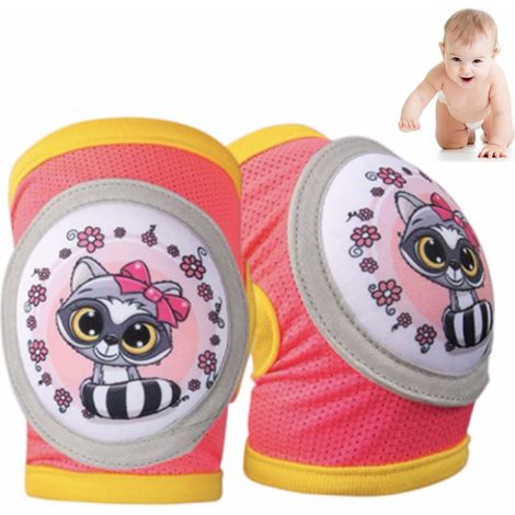 1 Paires Bébé Genouillères pour Rampant Marche Enfants Antidérapant Protege Genoux Réglable Unisexe Chaussette Genouillère Protecteur Rampants Jambières Genouillères pour Garçons Filles 1-3 Ans (1/5)