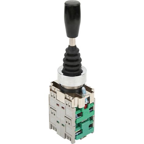 Manette croix monolevier HKL-D14, interrupteur joystick 22mm retour automatique, 4 positions momentané, pour machines et panneaux de commande.