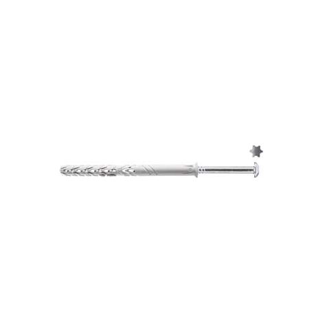 TASSELLO IN NYLON PROLUNG. VITE TB E INSERTO ANTIMANOMISSIONE T66/V AM- - ø mm.10x120 - 25 pezzi ELEMATIC