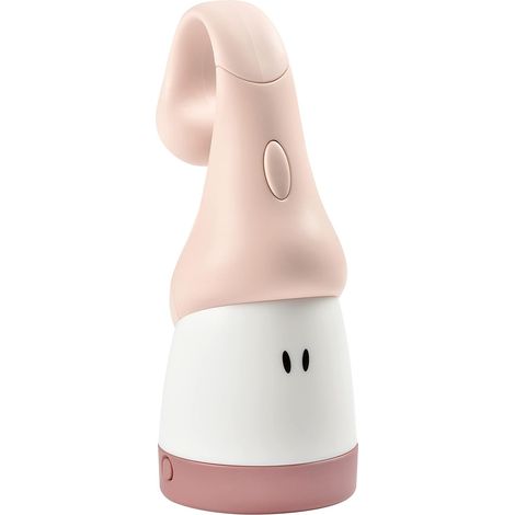Veilleuse pour Enfant/Bébé, Portative sans fil, Evolutive en Torche, Lumière douce, Design Ergonomique : S’accroche aux poignées, lit à barreau, Longue Autonomie 90h, Pixie Torch, Rose dragée (1/5)