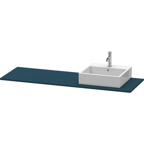 Duravit XSQUARE Consolle 16x1600x550mm con taglio dritto Blu notte semilucido (1/3)