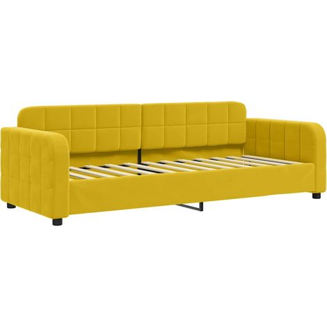 Maison Exclusive - Letto da Giorno Giallo 80x200 cm in Velluto (1/5)