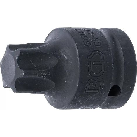 Douille à Embouts de Puissance 60 mm - 20 mm (3/4), Profil Torx T100, Résistante et Précise, Acier - D-Work (1/5)