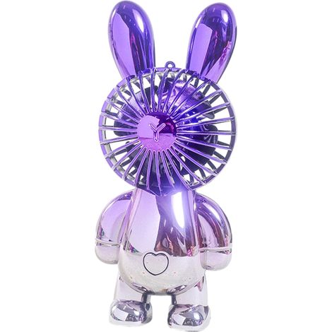 Ventilateur Portatif - Batterie 300 mAh - 2 Vitesses - USB Rechargeable - Pour Extérieur Bureau Voyage - 1 Pièce (1/5)
