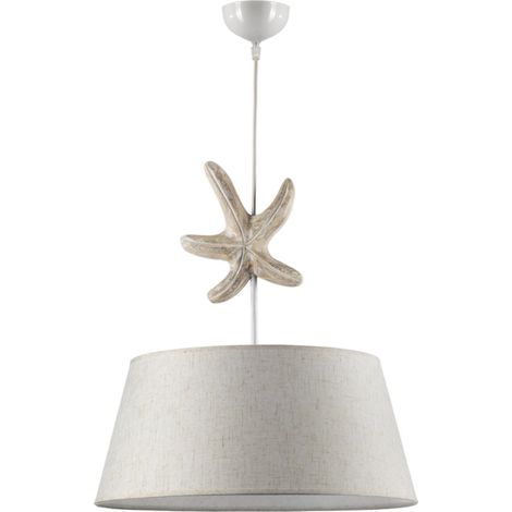 lampada a sospensione "stellina" legno e metallo, e27 (1/6)