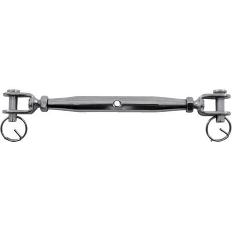 Ridoirs à 2 chapes soudées inox 316 filetage M12 CMU 650kg Longueur 260/380mm entraxe des manilles 14mm - PRAMAC (1/3)