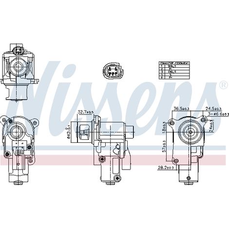 Vanne EGR Nissens 98552 VW 03L131501 03L131501F