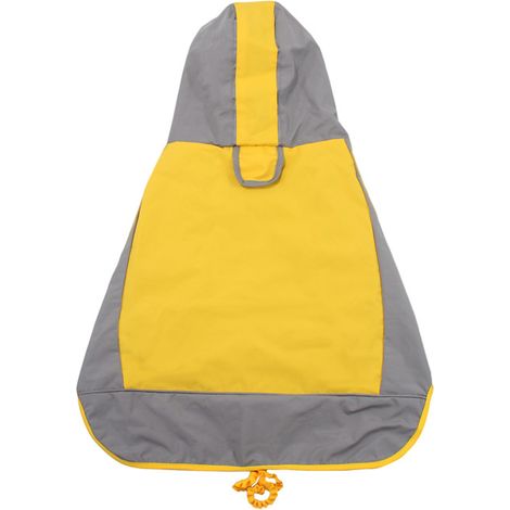 Manteau Impermeable Pour Chien - Capuche Intégrée - Bandes Réfléchissantes - Ouverture Pour Laisse - Polyester Respirant - Taille Unique (1/5)