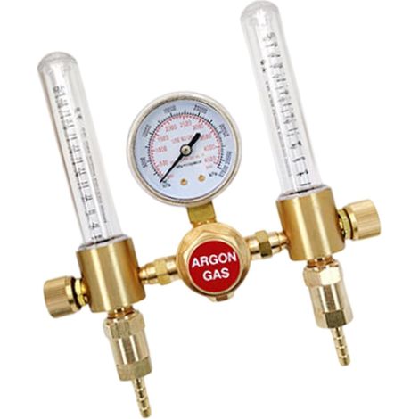 Compteur de pression à argon à tube de haute précision Construction en laiton robuste pour applications de soudure/coupe Jauges de flux d'argons industriels (1/4)