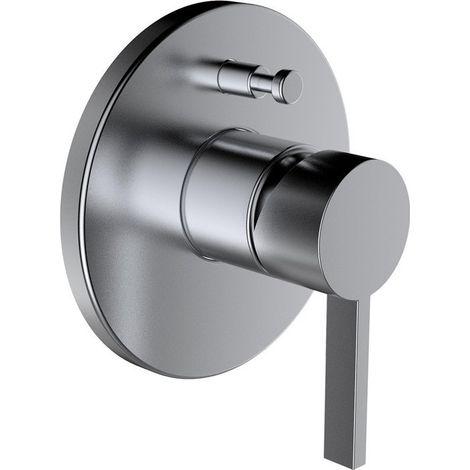 Set de finition KARTELL pour mitigeur de bain à encastrer, SimiBox avec interrupteur de tuyau Acier inoxydable PVD LAUFEN