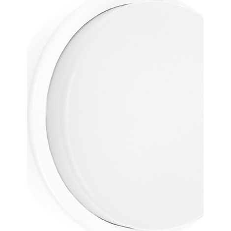 Aplique SURF ECOVISION redondo IP65 1x12W LED 960lm 6400K 120°Al.5xD.16cm Blanco