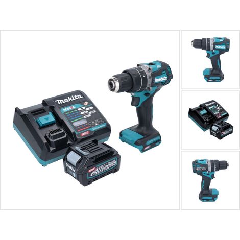 Makita HP 002 GD101 Akku Schlagbohrschrauber 40 V 64 Nm Brushless + 1x Akku 2,5 Ah + Ladegerät