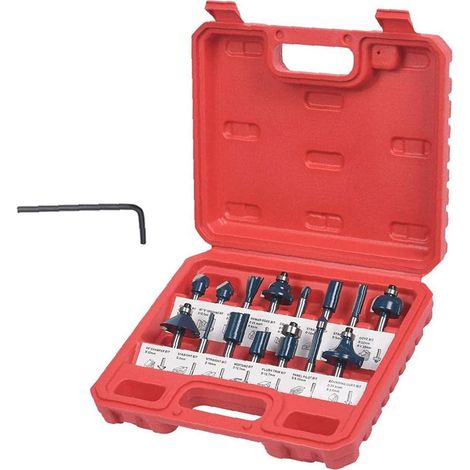 Fraise à Router - 15 Pièces - Carbure de Tungstène - Pour Bois MDF Panneaux de Particules Contreplaqué - Usage DIY et Professionnel (1/5)