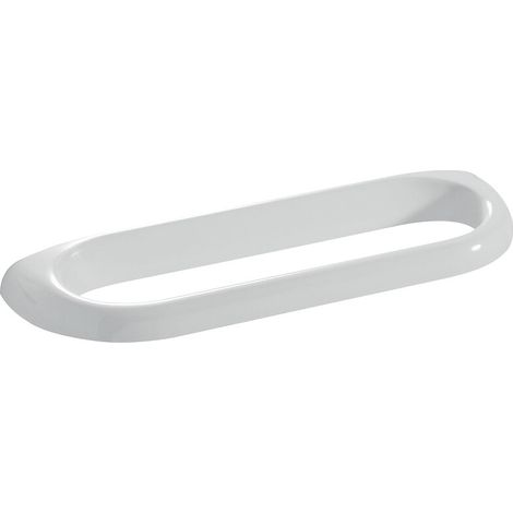Porte-serviettes Durofort 1 barre fixe 360 mm anti-bactérien en résine teintée blanche - PELLET (1/3)