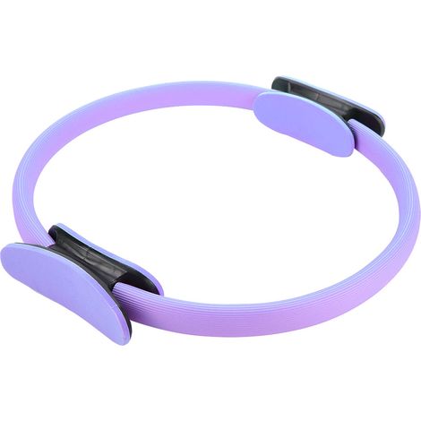 4 Farben Dual Grip Yoga Pilates Ring Widerstandskreis für Oberschenkel und Beine Fitness Lila