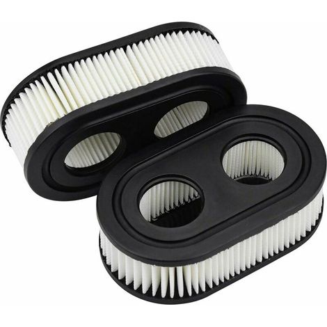 [NON UTILIZZATO] 2 filtri aria per tosaerba Briggs & Stratton, 593260, nero