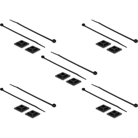 Befestigungssockel 28 x 28mm avec Kabelbinder L 300 x B 3,4mm Länge: 300 mm
