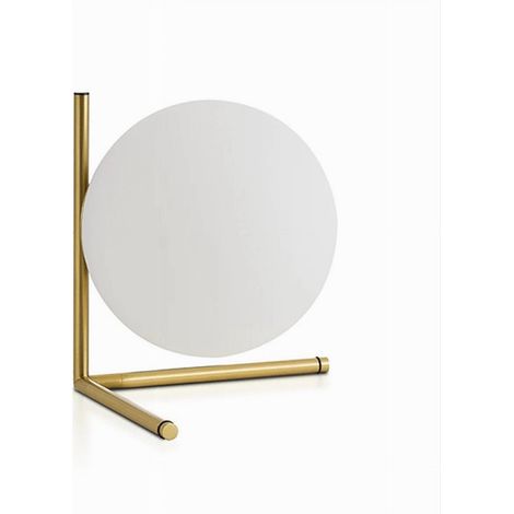 Trade Shop - MINIMALISTISCHE NACHTTISCHLAMPE DEKORATIVES LICHT AUS METALL BRONZE GLASKUGEL G9 D34 - (1/5)
