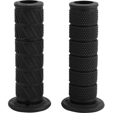 Lot de 2 poignées de guidon de moto universelles vintage de 22 mm, embouts de guidon diagonaux (noir) (1/4)