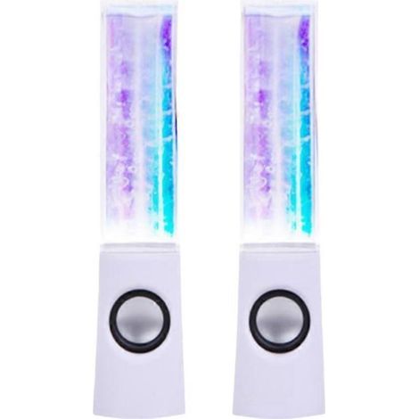 HONORNIC - Enceinte sans fil à eau dansante avec lumière LED, fontaine pour fêtes à la maison (1/4)
