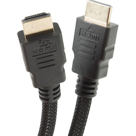 CABLE HDMI 1.4 1,7M MALLA TRENZADA NEGRO - EHLIS (1/2)