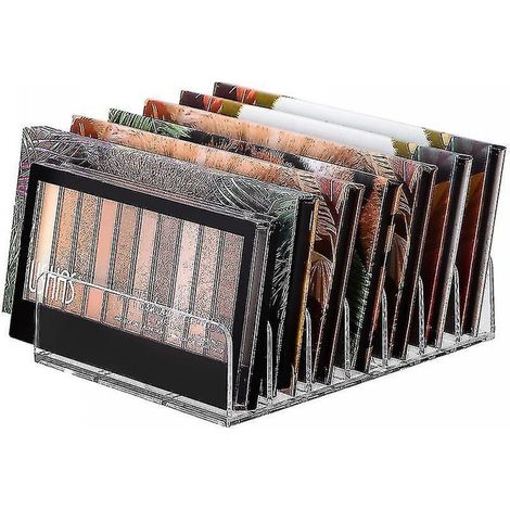 BEBUSINGOTO Make-up-Organizer für Rouge, Kosmetikaufbewahrung, Make-up-Organizer für den Schreibtisch, Lidschatten aus Kunststoff mit 7 Fächern (1/3)