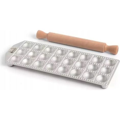 FORMATO RAVIOLI TONDO MARCATO, 24 PZ. + RULLO (1/4)