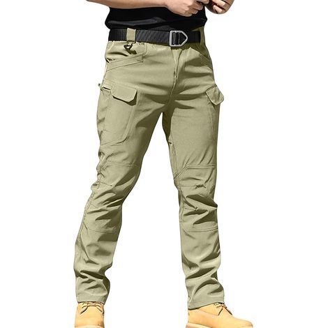Pantalon cargo tactique pour homme résistant à l'eau léger pour la randonnée, le travail avec plusieurs poches pour la randonnée et le travail (1/5)