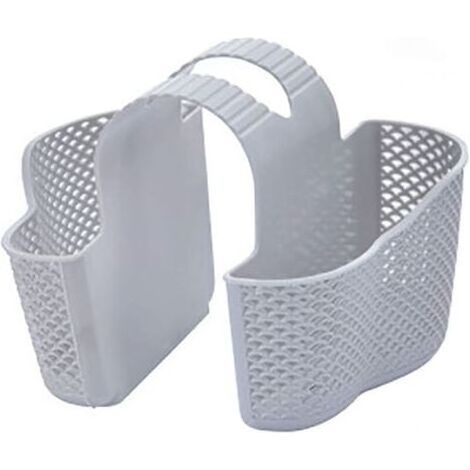 Porte-éponge Murale - Panier à Vaisselle en ABS - 16 x 16 x 14 cm - Pour Éponges Chiffons Savons - Lot de 1 (1/4)