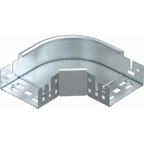OBO Bettermann Coude 90° avec raccord rapide 60x100 Acier galvanisé à chaud, 6041150 (1/2)