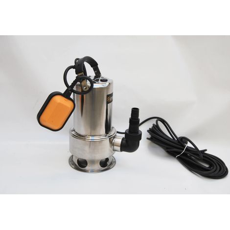 POMPA IMMERSIONE ELETTROPOMPA SOMMERSA INOX 750W ACCIAIO ACQUE SPORCHE CHIARE HO