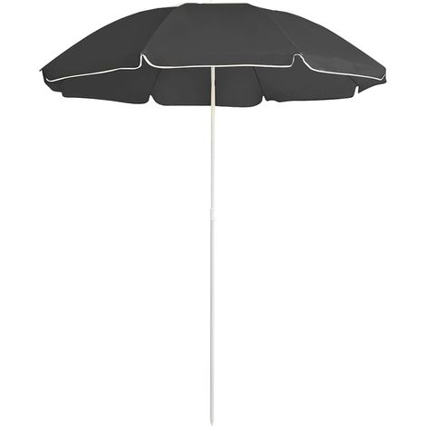 Sonnenschirm mit Stahlmast Anthrazit 180 cm