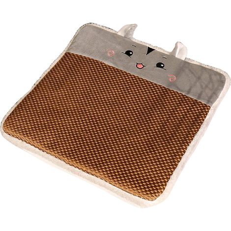 Coussin de chaise été forme cartoon, tapis en rotin respirant haute confort pour hamster, usage bureau (1/5)