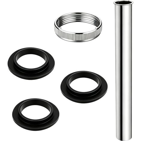 Tube d'Immersion d'Extension De Drain De 300 Mm, Drain d'Évier, Extension De Siphon En Acier Inoxydable Pour Lavabo - 1 1/4" x 32 Mm, Accessoires Inclus (1/5)