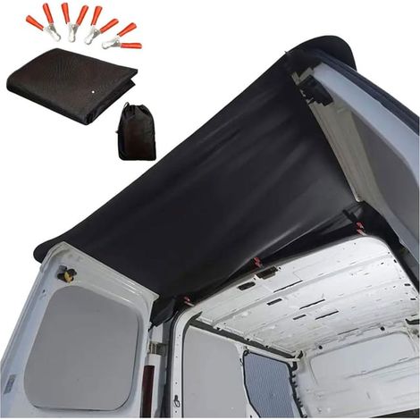 Heckklappenabdeckung, Sonnenschutz aus Oxford-Gewebe, schwarze Heckschutzabdeckung (1/5)