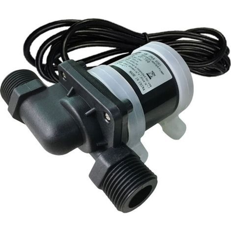 Mini Pompe à Eau DC 12V -40 ℃- 100℃ Pompe à Eau de Circulation à Débit, Circulateur Eau Chaude Sanitaire Sans Balai (1/4)