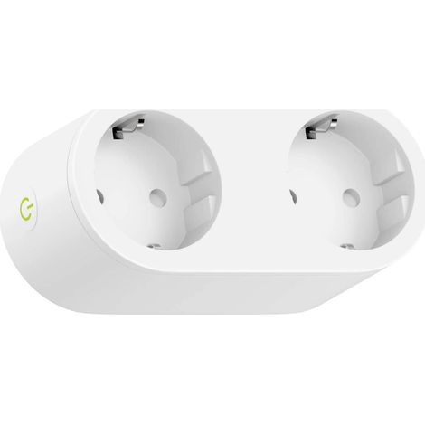 Prise Connectée (Type F), Prise Intelligente Compatible avec Apple HomeKit, Siri, Alexa, Google Home et Google Nest, Prise Programmable WiFi avec Commande Vocale et Contrôle à Distance (1pcs) (1/5)