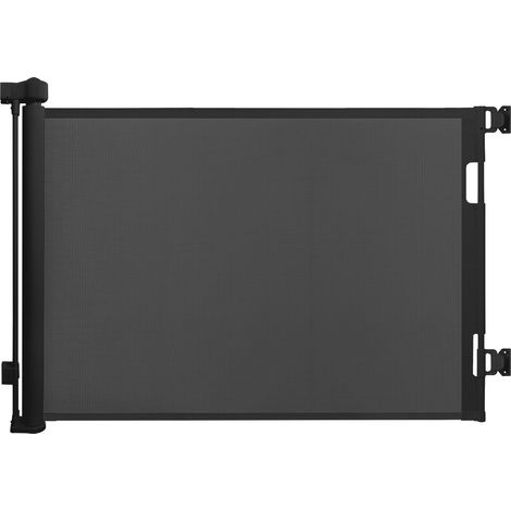 Relaxdays safety gate, extendable up to 3 m, drill installation, child safety, stair gate, black (1/5)