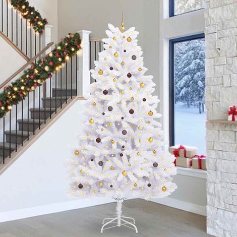 Teenpull – Künstlicher klappbarer Weihnachtsbaum Weiß 138 x 138 x 300 cm (1/5)