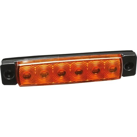 Luce ingombro - 6 Led - 12/24V - Arancio (1/5)
