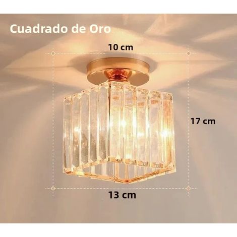 Plafonnier LED rond et luxueux moderne pour salon et chambre, plafonnier rectangulaire en cristal, lampe décorative en cristal pour la maison (1/5)