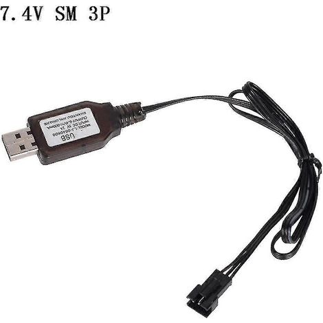 Chargeur 6,4 V/7,4 V pour batterie Li-ion SM-3P pour jouets radiocommandés (1/5)
