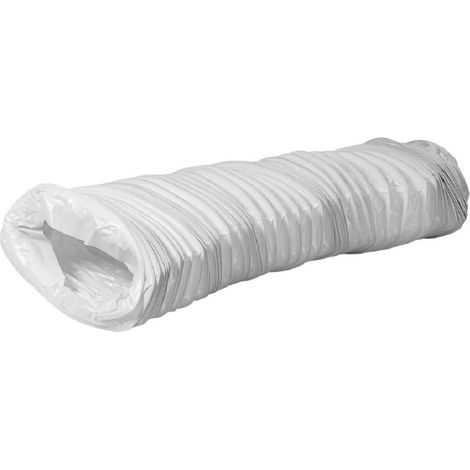 Flexible Air Duct 110x55mm PVC Steel Frame 6m Ventilation Cooker Hood Air Conditioner (1/2)