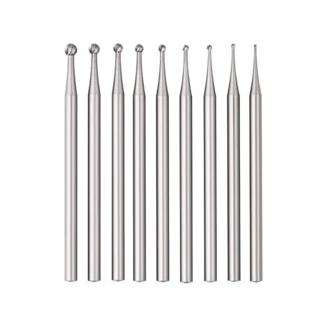 QORVA-Lot de 9 fraises en carbure pour sculpture sur bois, outils rotatifs pour gravure (1/5)