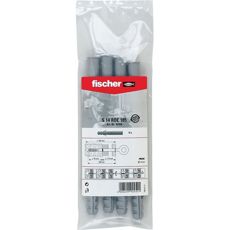 Fischer 4x cheville S 14 ROE 185 B sachet - 092450