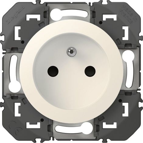 Enchufe con toma de tierra Dooxie, LEGRAND blanco, fácil de montar. LEGRAND (1/4)