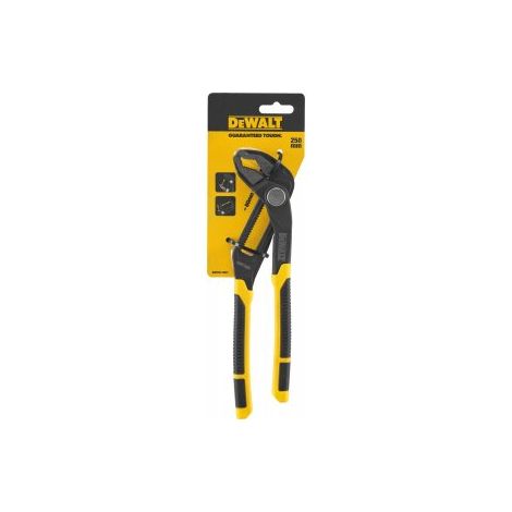 DEWALT Wasserpumpenzange 250mm Push-Lock-Mechanismus DWHT0-74431