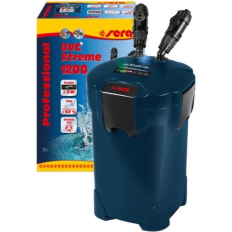 Sera UVC-Xtreme 1200 filtro exterior negro para acuario