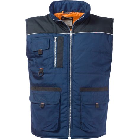 GILET MORGAN BLU/NERO TG.M